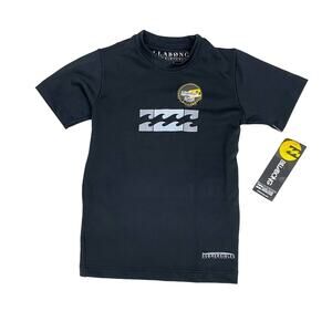 Billabong AMPHIBIOUS Black Short Sleeve Rashguard UBA/UVB Kids Size 2T NWT